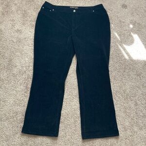St. John's Bay Black Corduroy Bootcut Pants